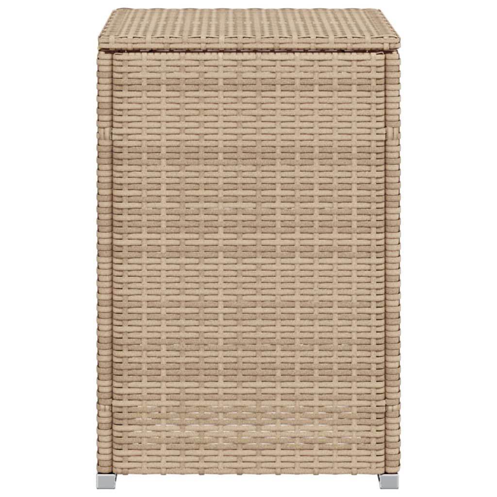 Mesa cubierta para bombona de propano ratán beige 40x40x60 cm