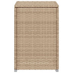 Mesa cubierta para bombona de propano ratán beige 40x40x60 cm