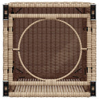 Mesa cubierta para bombona de propano ratán beige 40x40x60 cm