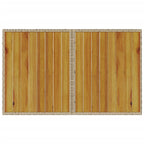 Mesa de jardín superficie de madera ratán PE beige 110x68x70 cm