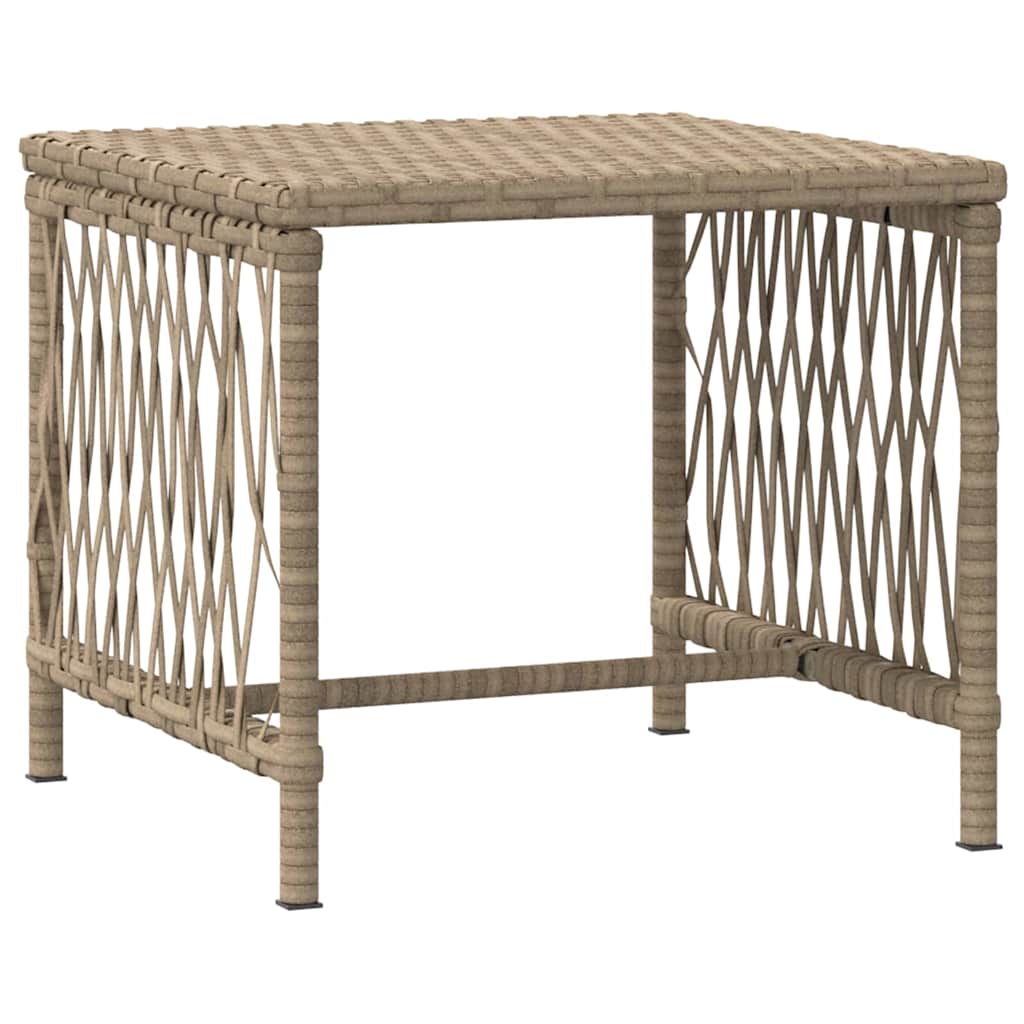 Tumbona 3 pcs Beige y crema 55 x 200 x 92 cm ratán sintético