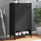 Rough Solid Mango Wood Shoe Cabinet 60x35x53 cm