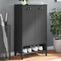 Rough Solid Mango Wood Shoe Cabinet 60x35x53 cm