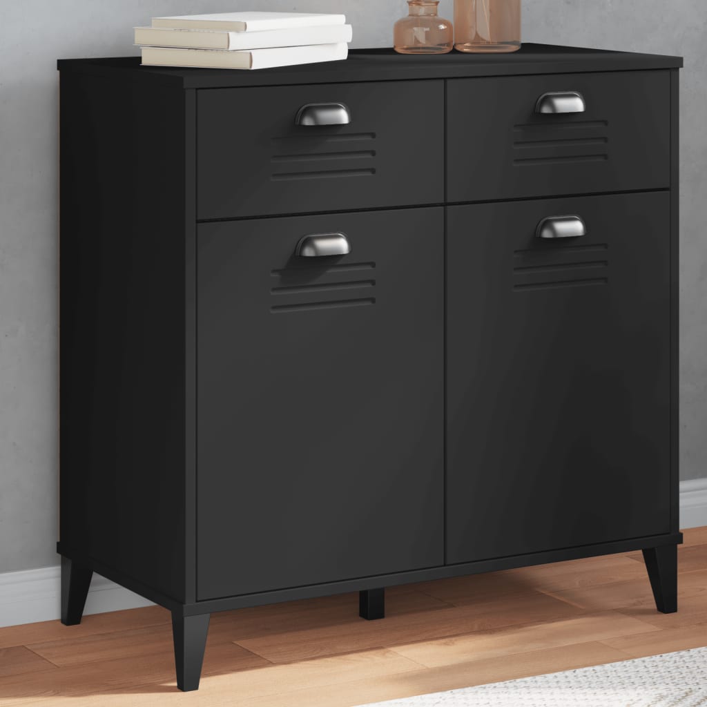 VIKEN sideboard engineered wood white 80x40x80 cm