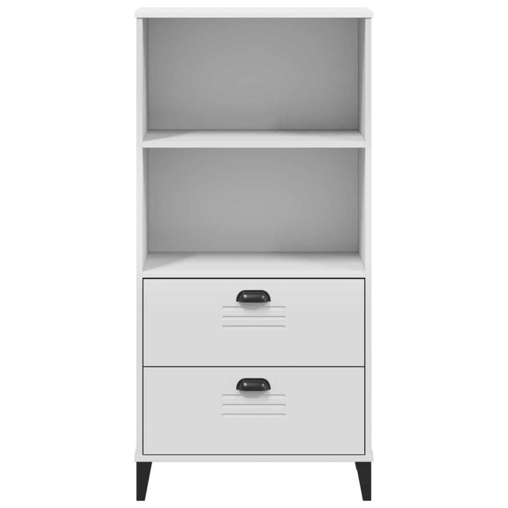 Librería VIKEN madera de ingeniería blanco 60x35x123 cm
