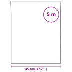 Lámina de ventana esmerilada estática PVC negro 45x500 cm