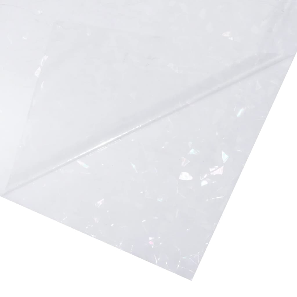 Lámina de ventana esmerilada patrón arco iris 3D PVC 45x2000 cm