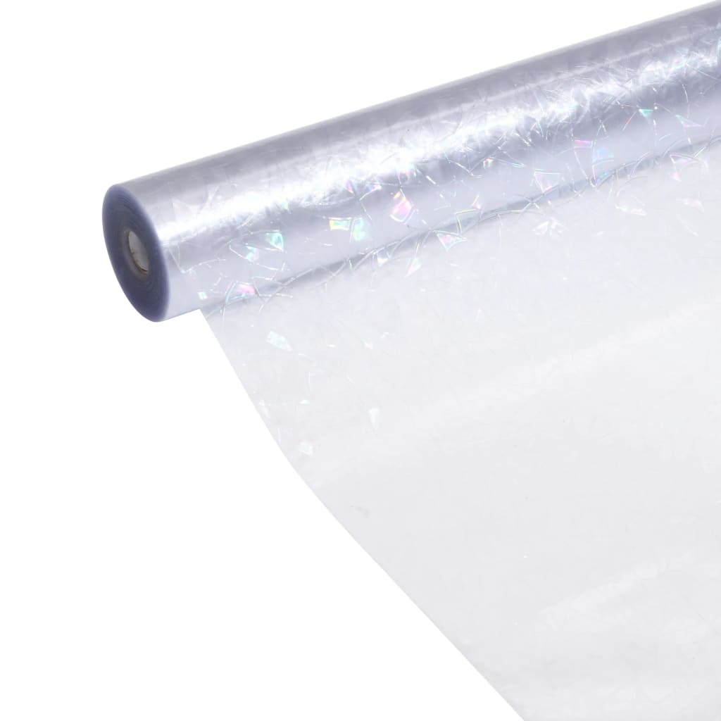 Lámina de ventana esmerilada patrón arco iris 3D PVC 45x2000 cm