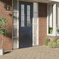 Lámina de ventana esmerilada patrón arco iris 3D PVC 45x2000 cm