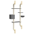 Árbol rascador para gatos de pared gris oscuro 180 cm