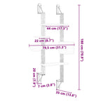 Árbol rascador para gatos de pared gris oscuro 180 cm