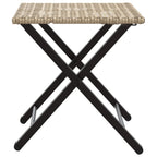 Juego de comedor de jardín plegable 5 piezas ratán PE beige