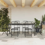 Juego comedor de jardín 3 piezas ratán sintético gris