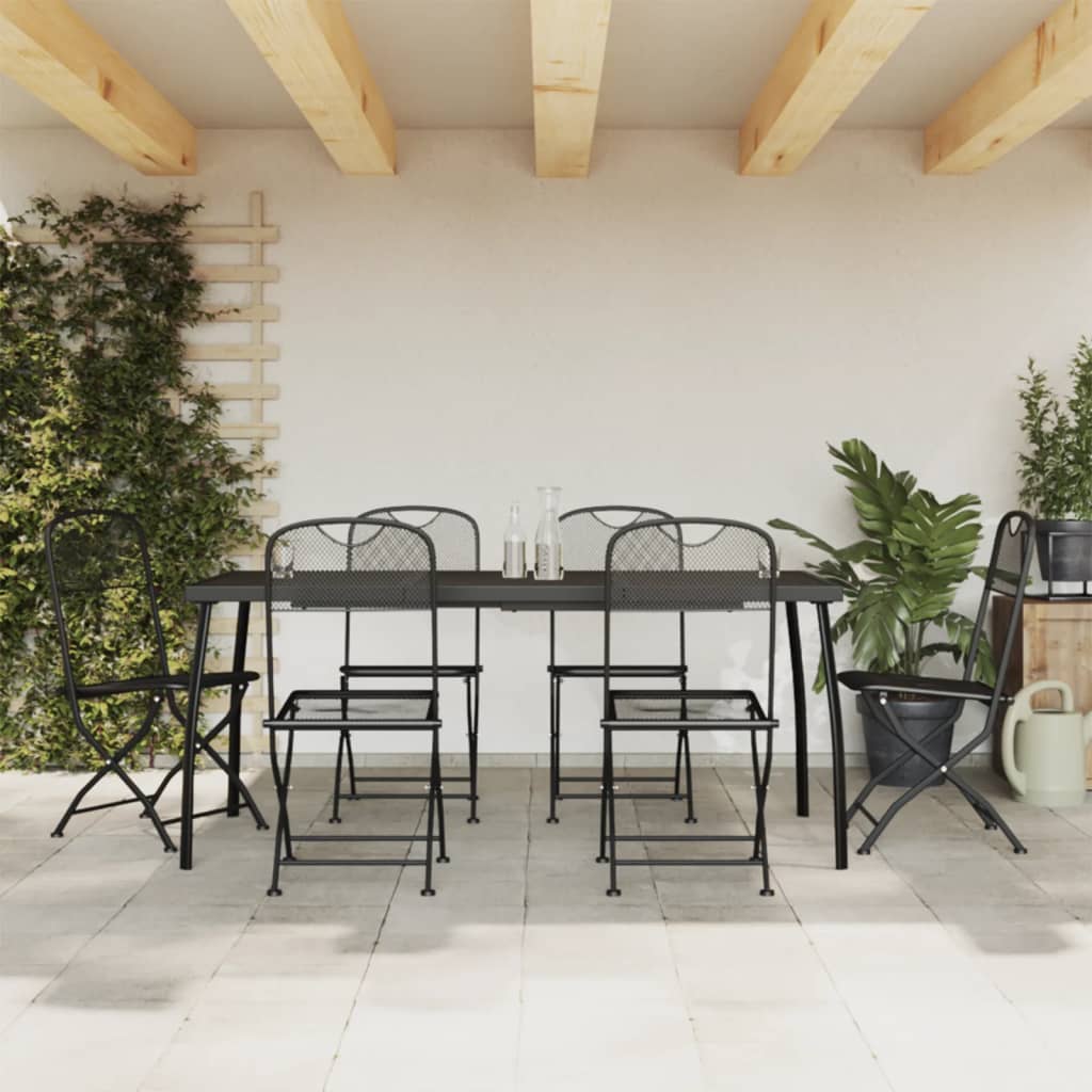Juego comedor de jardín 3 piezas ratán sintético gris
