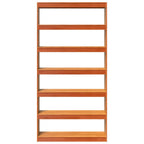 Estantería/divisor espacios madera maciza pino 100x30x199,5 cm