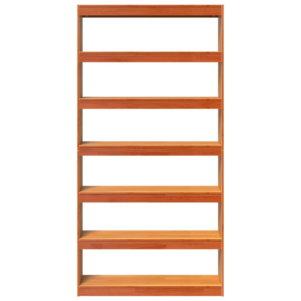 Estantería/divisor espacios madera maciza pino 100x30x199,5 cm