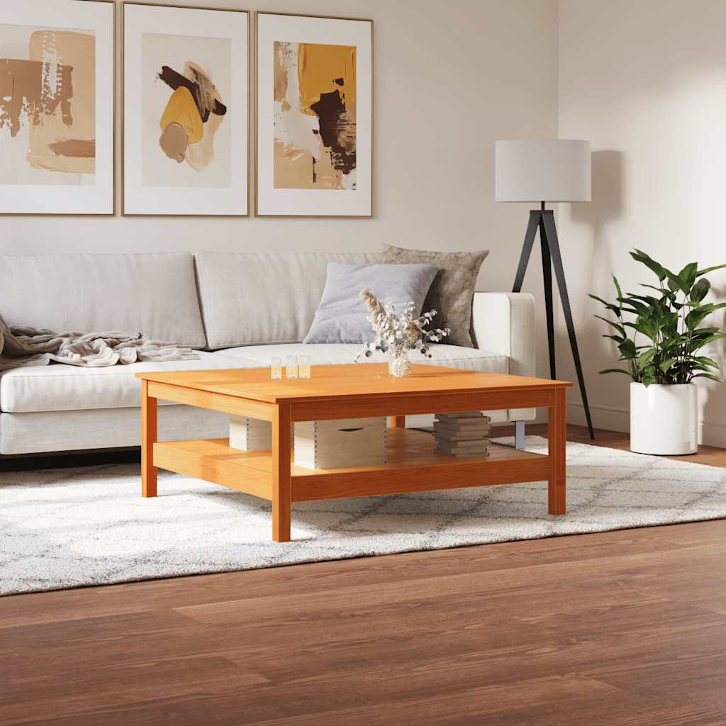 Mesa de centro de madera de pino maciza Ø 42,5x45 cm