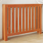 Cubierta de radiador madera maciza de pino 108,5x19x84 cm