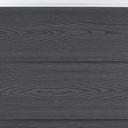 Juego de paneles de valla WPC gris 180x186 cm