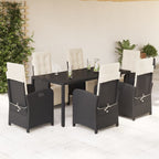 Juego de bistro de 3 piezas polipropileno y madera maciza beige