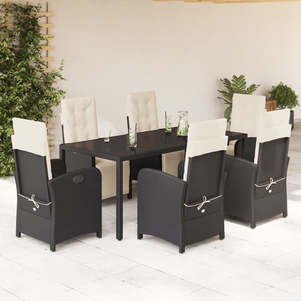 Juego de bistro de 3 piezas polipropileno y madera maciza beige