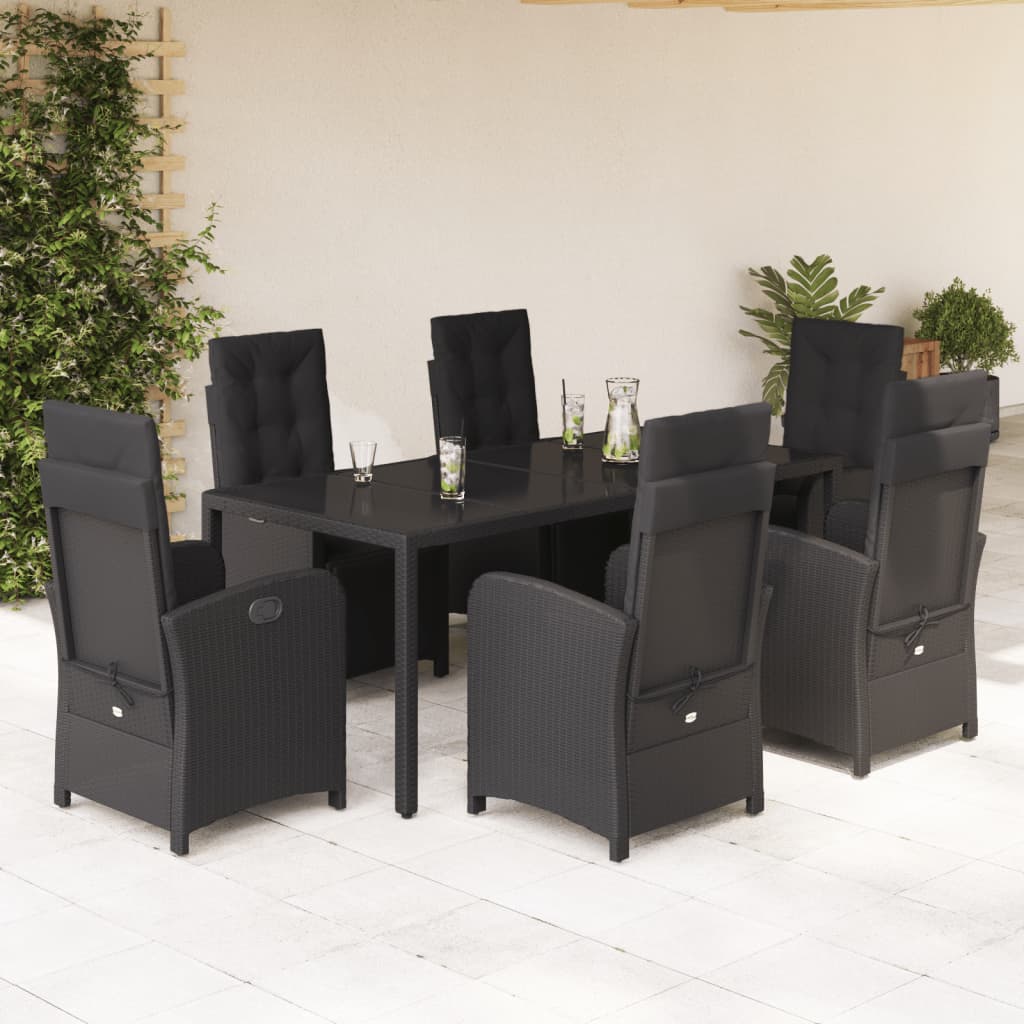 Juego de bistro de 3 piezas polipropileno y madera maciza beige