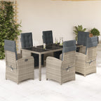 Juego de bistro de 3 piezas polipropileno y madera maciza beige