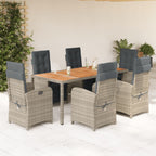 Juego de bistro de 3 piezas polipropileno y madera maciza beige
