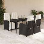 Juego de bistro de 3 piezas polipropileno y madera maciza beige