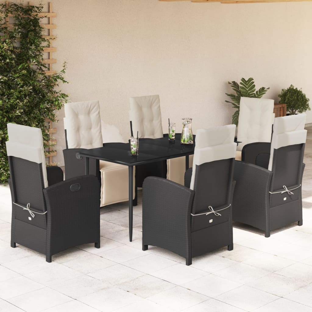 Juego de bistro de 3 piezas polipropileno y madera maciza beige