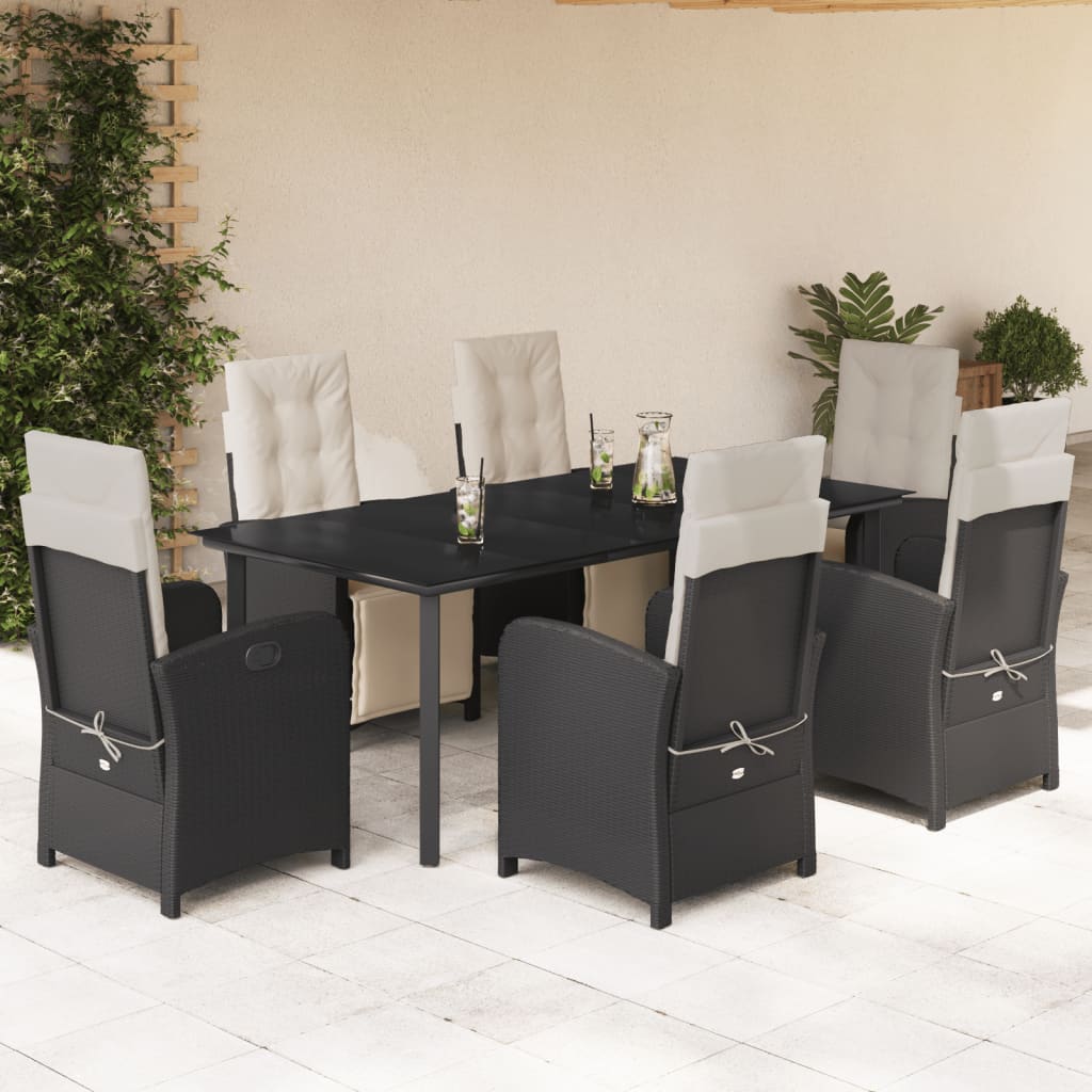 Juego de bistro de 3 piezas polipropileno y madera maciza beige