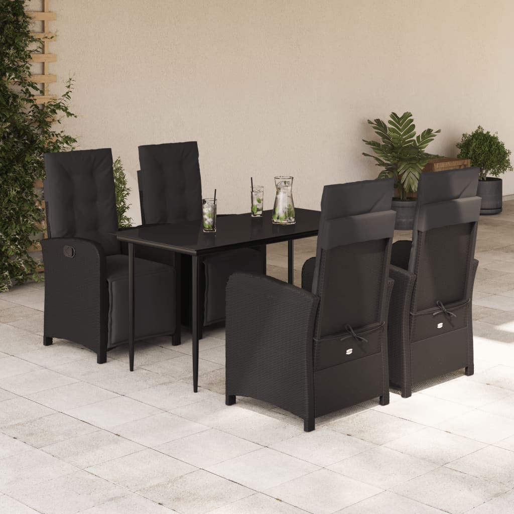 Juego de bistro de 3 piezas polipropileno y madera maciza beige