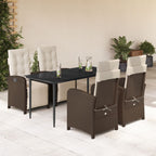 Juego de bistro de 3 piezas polipropileno y madera maciza beige