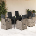 Juego de bistro de 3 piezas polipropileno y madera maciza beige