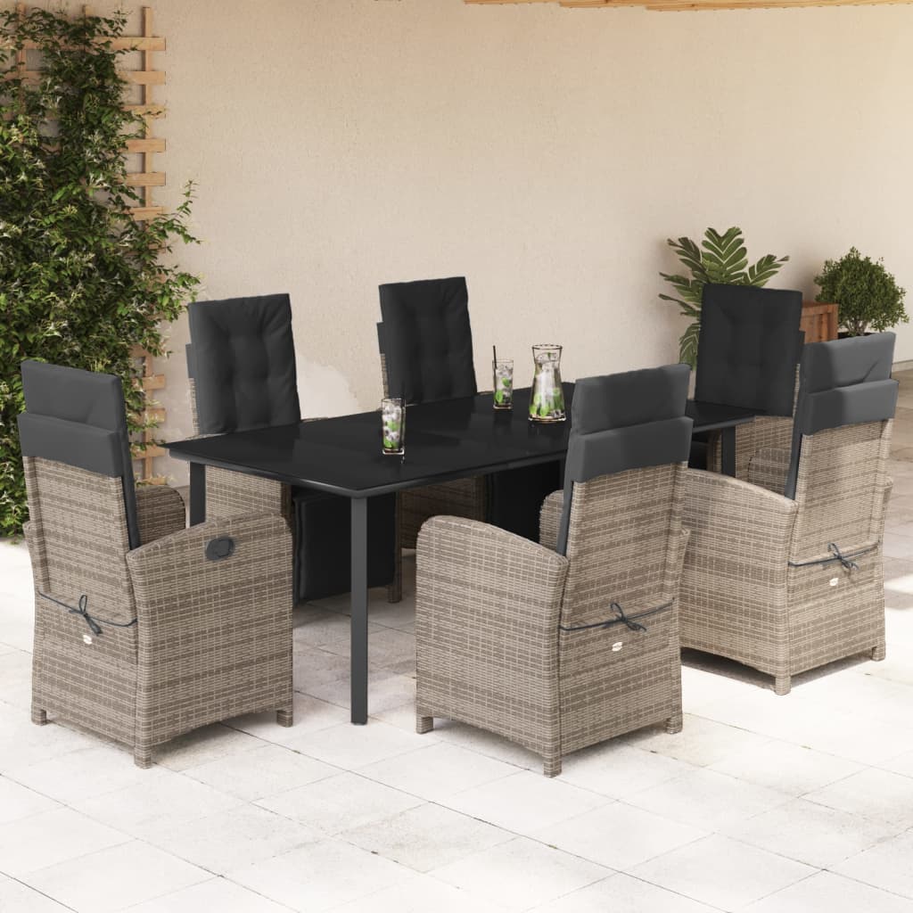 Juego de bistro de 3 piezas polipropileno y madera maciza beige