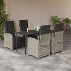 Juego de bistro de 3 piezas polipropileno y madera maciza beige