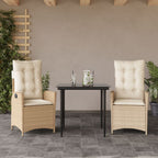 Juego de comedor para jardín 9 piezas textilene negro