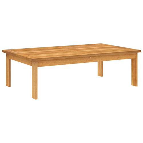 Solid acacia wood garden table 100x60x30 cm