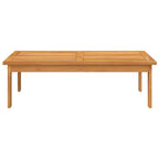 Mesa de jardín madera maciza de acacia 100x60x30 cm