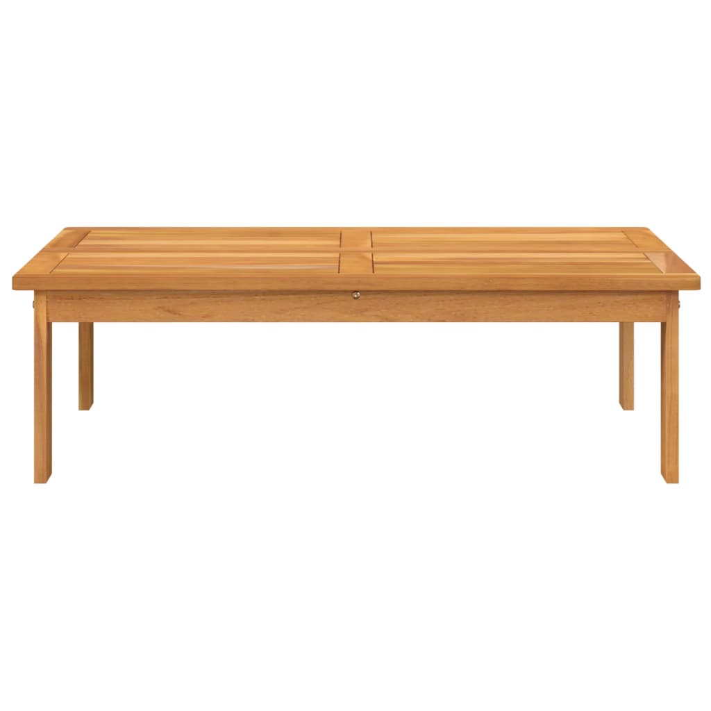 Mesa de jardín madera maciza de acacia 100x60x30 cm