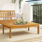 Mesa de jardim de madeira de acácia maciça 100x60x30 cm