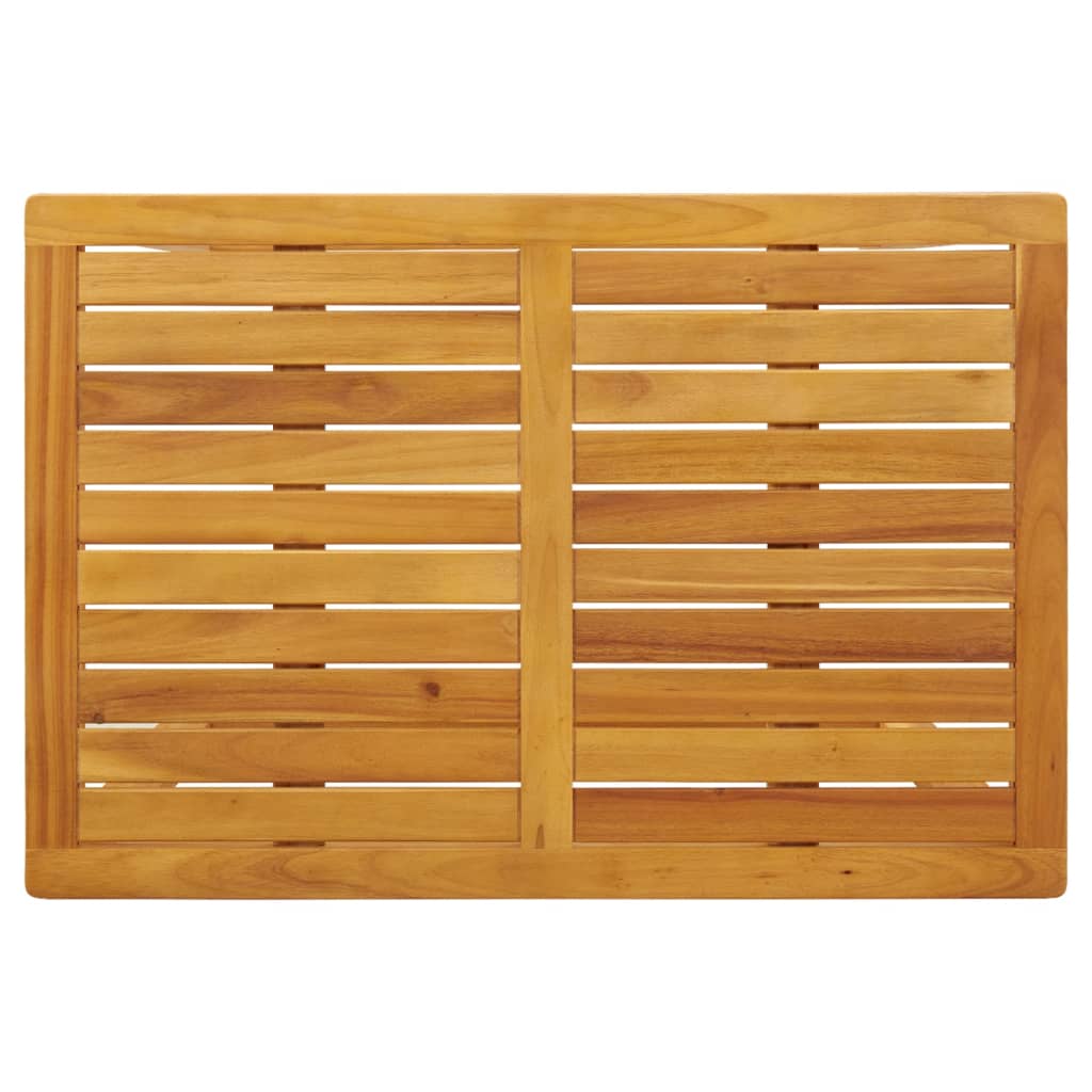 Juego de balcón con cojines 3 piezas madera maciza de acacia