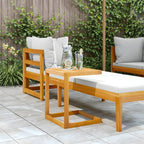 C-shaped table solid acacia wood 42x40x50 cm