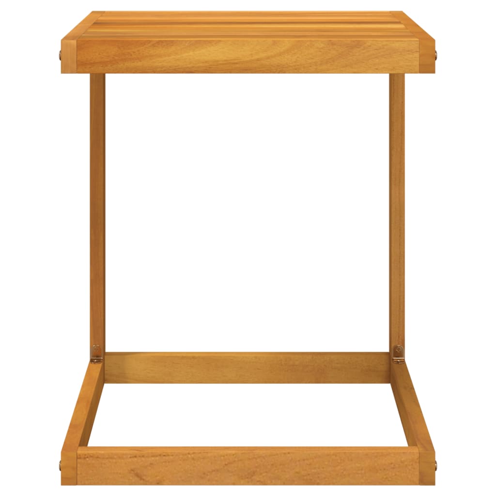 C-shaped table solid acacia wood 42x40x50 cm