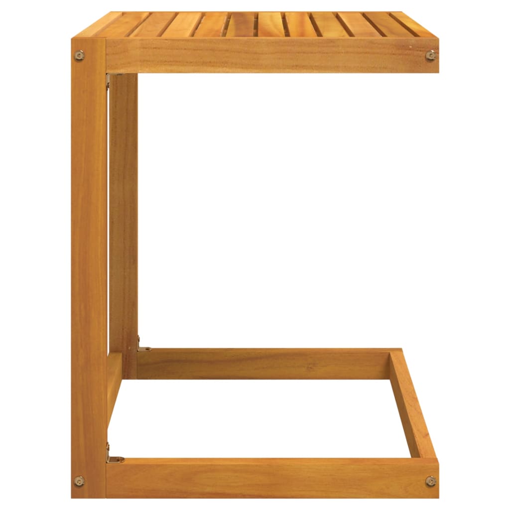 C-shaped table solid acacia wood 42x40x50 cm