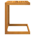 C-shaped table solid acacia wood 42x40x50 cm