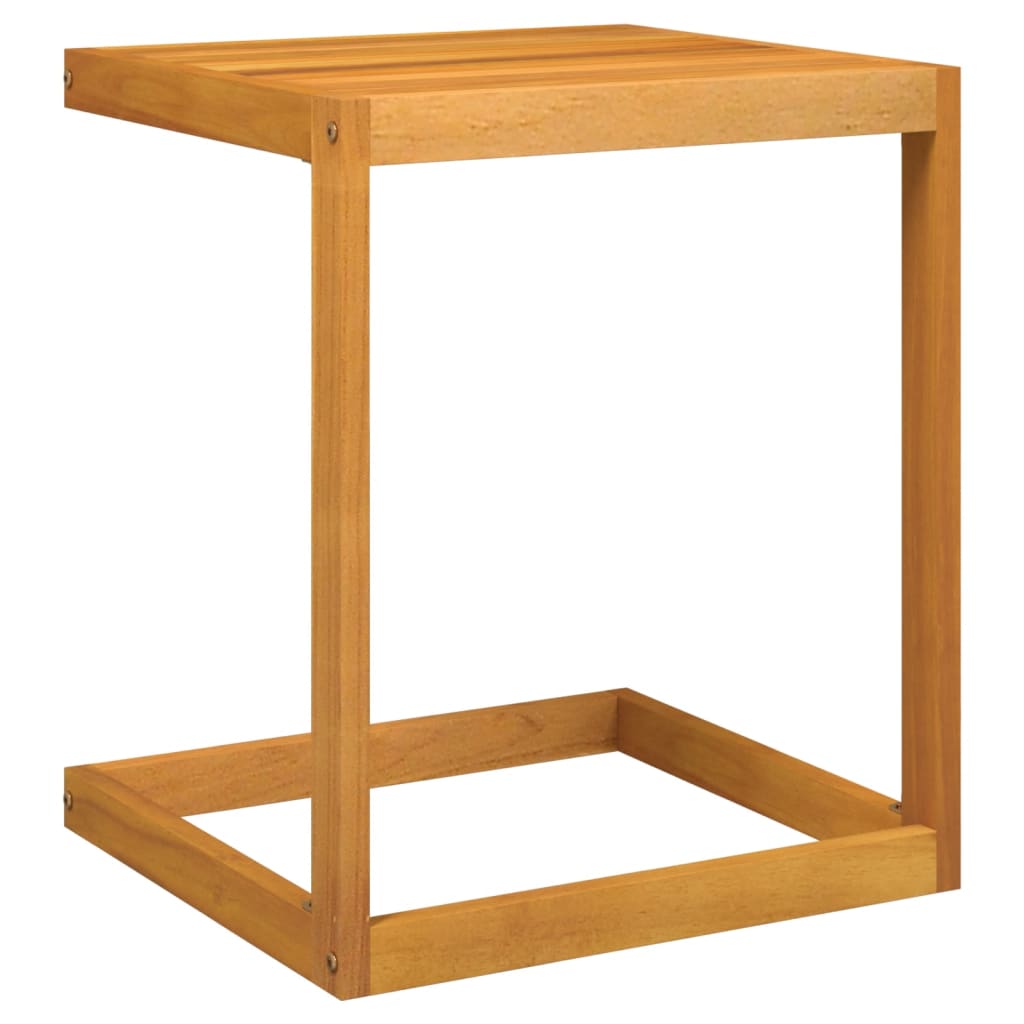 C-shaped table solid acacia wood 42x40x50 cm