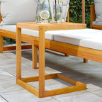 C-shaped table solid acacia wood 42x40x50 cm