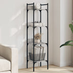 Estantería de madera ingeniería gris Sonoma 155,5x24x166,5 cm