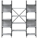 Estantería de madera ingeniería gris Sonoma 155,5x24x166,5 cm